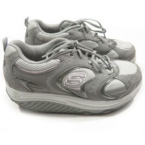 Sketchers Shape Ups Gray w/Pink Trim